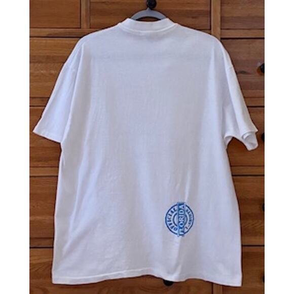 Vintage Hanes Florida Underwater Scene White Reef Graphic Multi Unisex XL - Picture 3 of 10